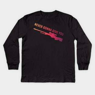 Never gonna give you AWP Kids Long Sleeve T-Shirt